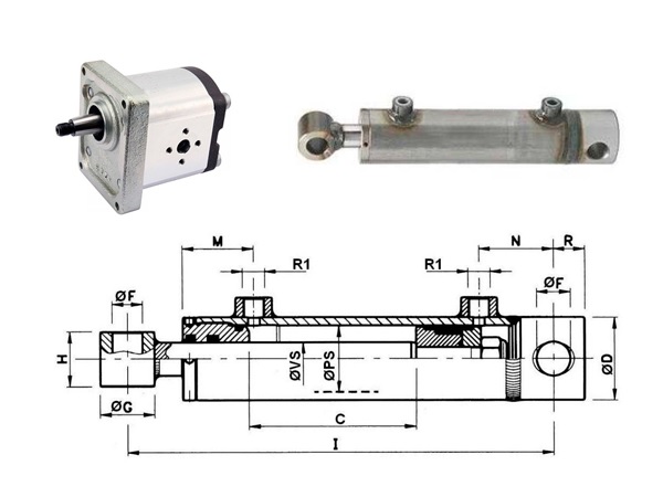 Dimensionamiento de la bomba hidráulica en función del cilindro hidráulico