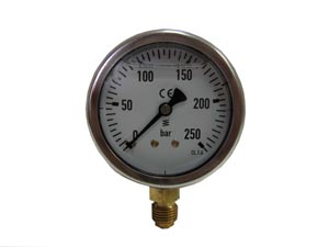 Manómetro para monitorizar la presión en circuitos hidráulicos