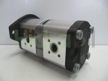 Miniatura de 0510665093 Bosch Rexroth bomba hidráulica doble de engranajes 16+11 cc/rev con eje cónico 1:5